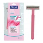 ELINA - Rasoirs jetables Femme 5 pièces 2 lames