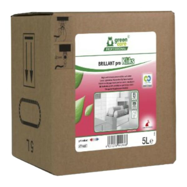 GREENCARE - Brillant proKliks 5L Liquide de rinçage eau douce avec système de pompe pro
