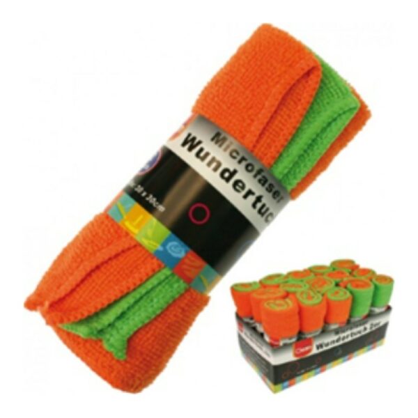 Clean - Tissu En Microfibre Miracle 2er 30x30cm - 2 Couleurs
